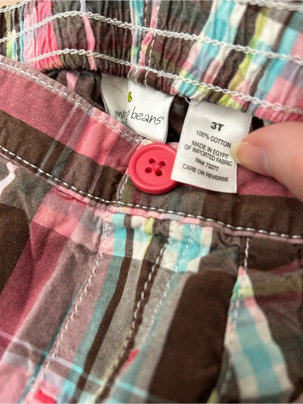 Jumping Beans 2011 Pink Plaid Shorts Size 3T